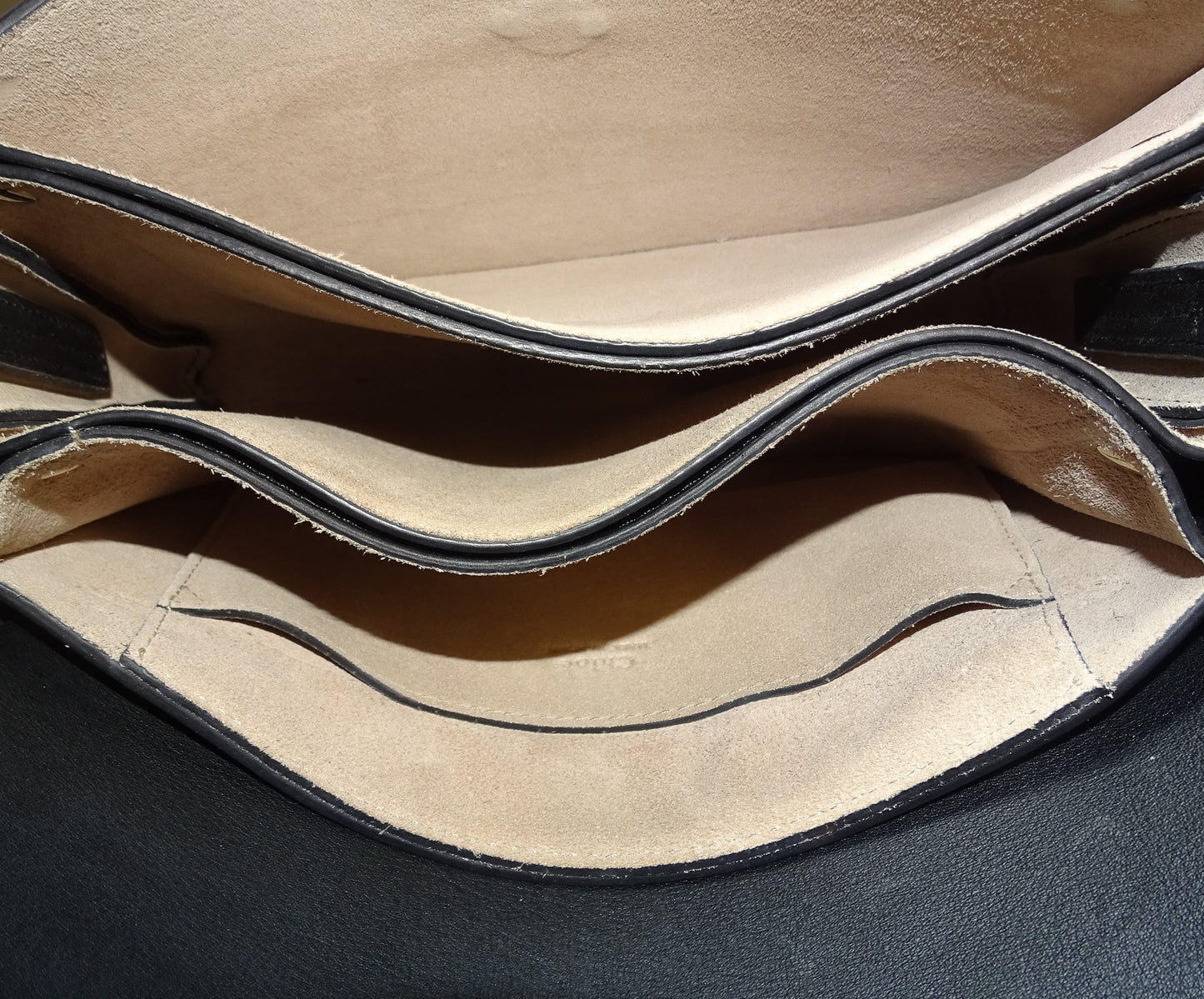 Chloe Small Faye Black Suede/Leather