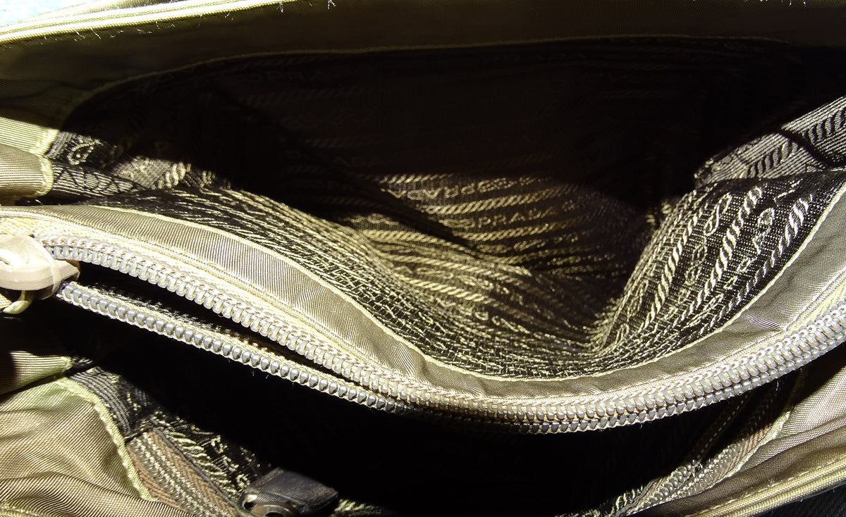 Prada Shoulder Bag Vintage Olive Nylon
