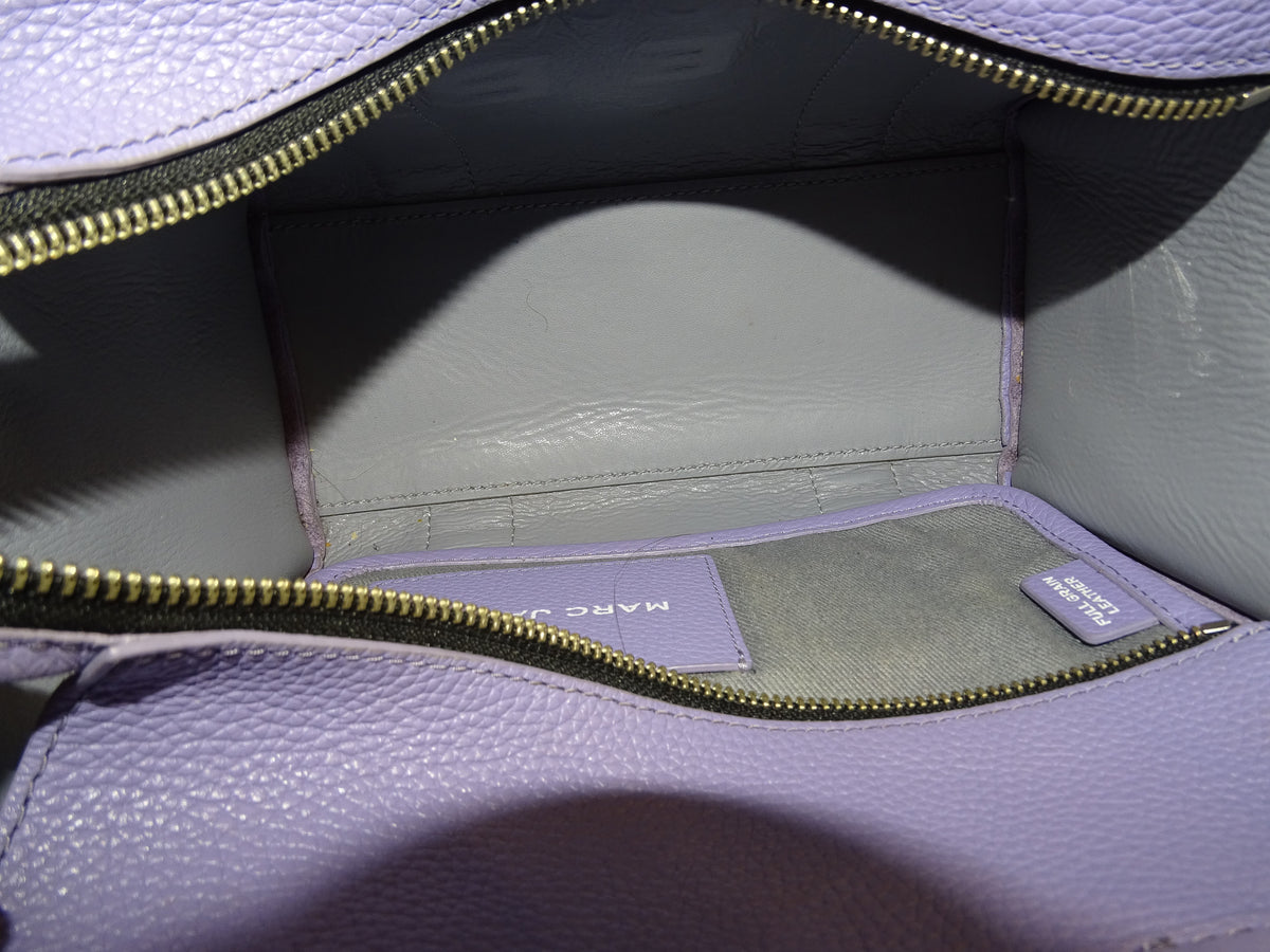 Marc Jacobs The Tote Bag Small Lilac Full Grain Leather
