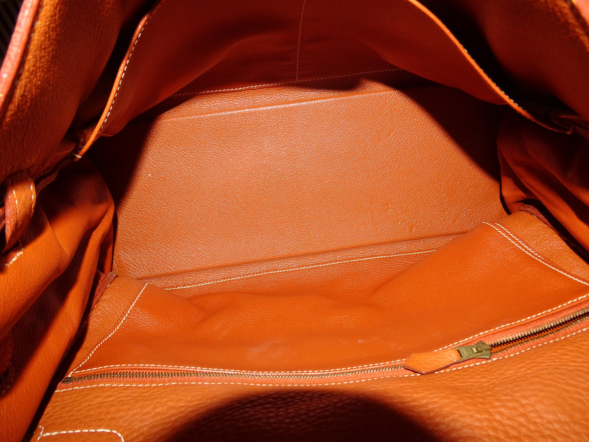 Hermes Kelly Retourne 35 Tan Clemence GHW 1999