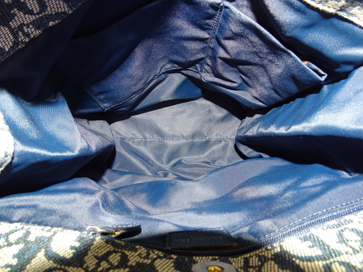 Dior Vertical Tote Vintage Blue Diorissimo GHW 2002
