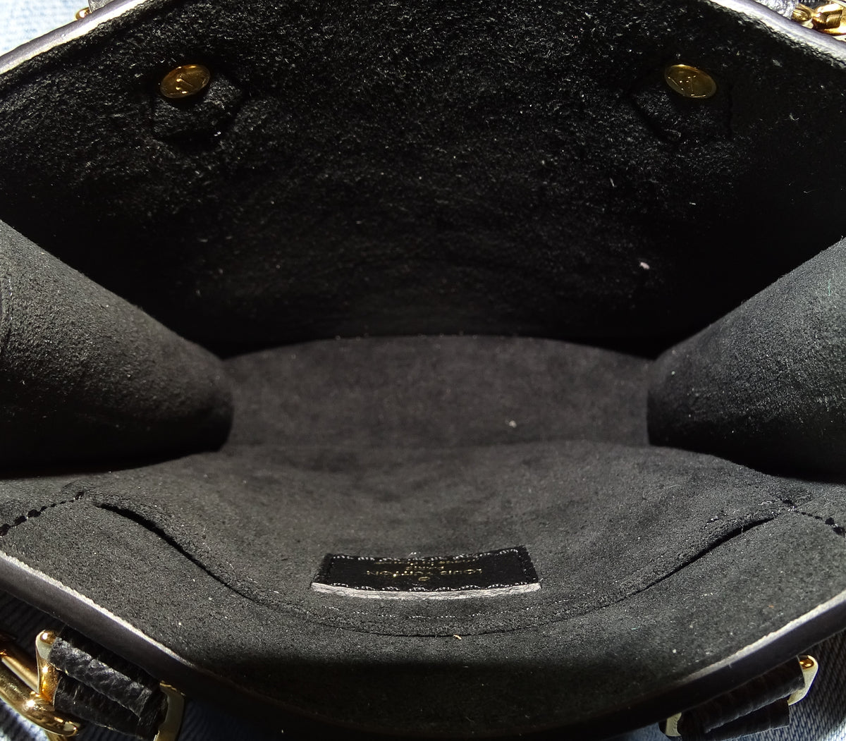Louis Vuitton Sac Plat Mini Black Empreinte (NFID)