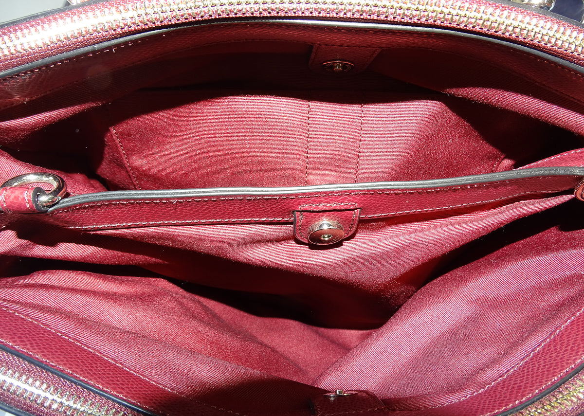 Coach Christie Carryall Burgundy SHW