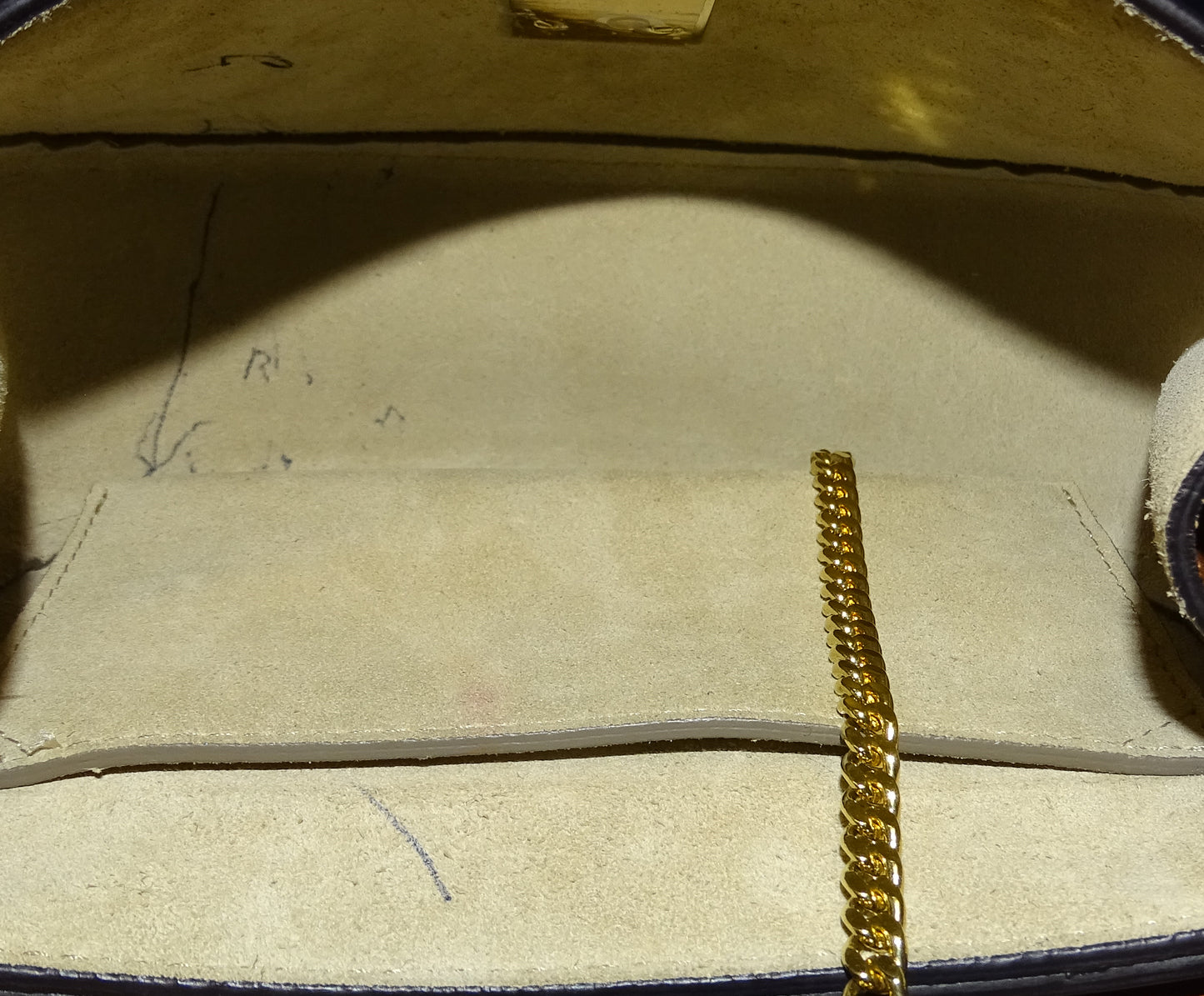 Chloe Tan Grained Leather and Mustard Smooth Leather Mini Drew
