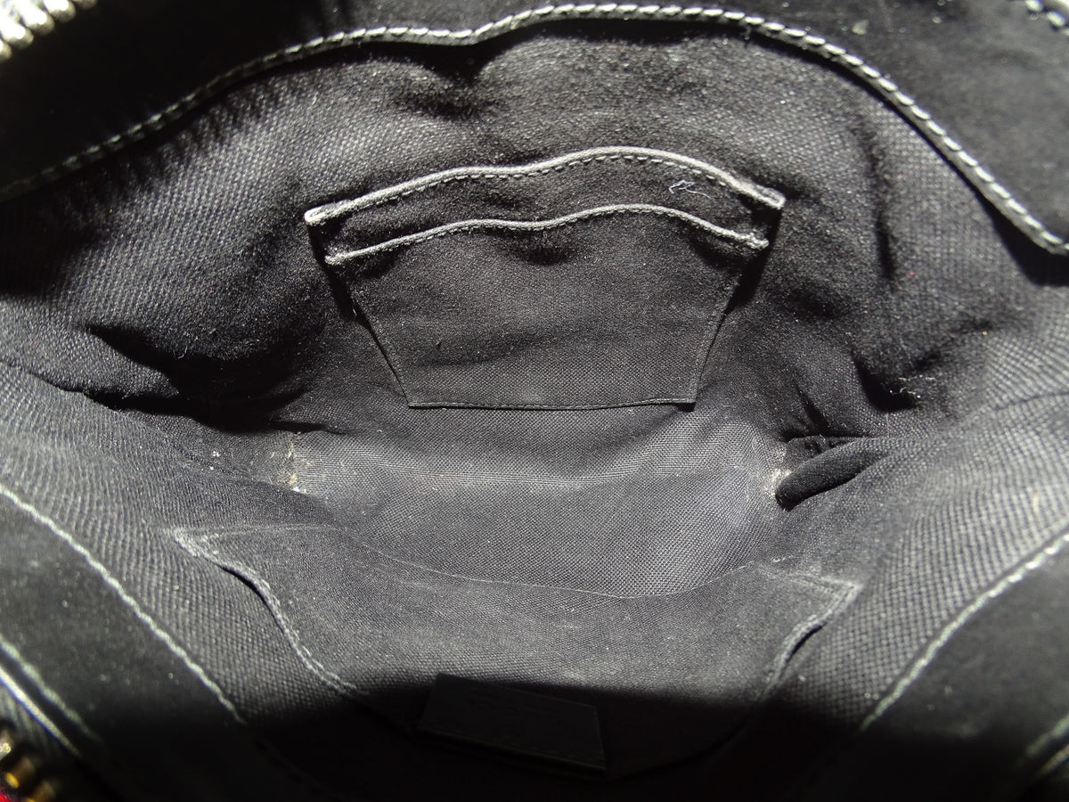Gucci Messenger Charcoal GG Supreme and Web Strap