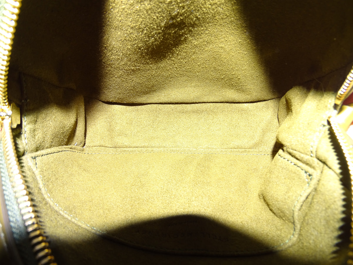 Stella McCartney Logo Camera Bag Khaki Faux Leather