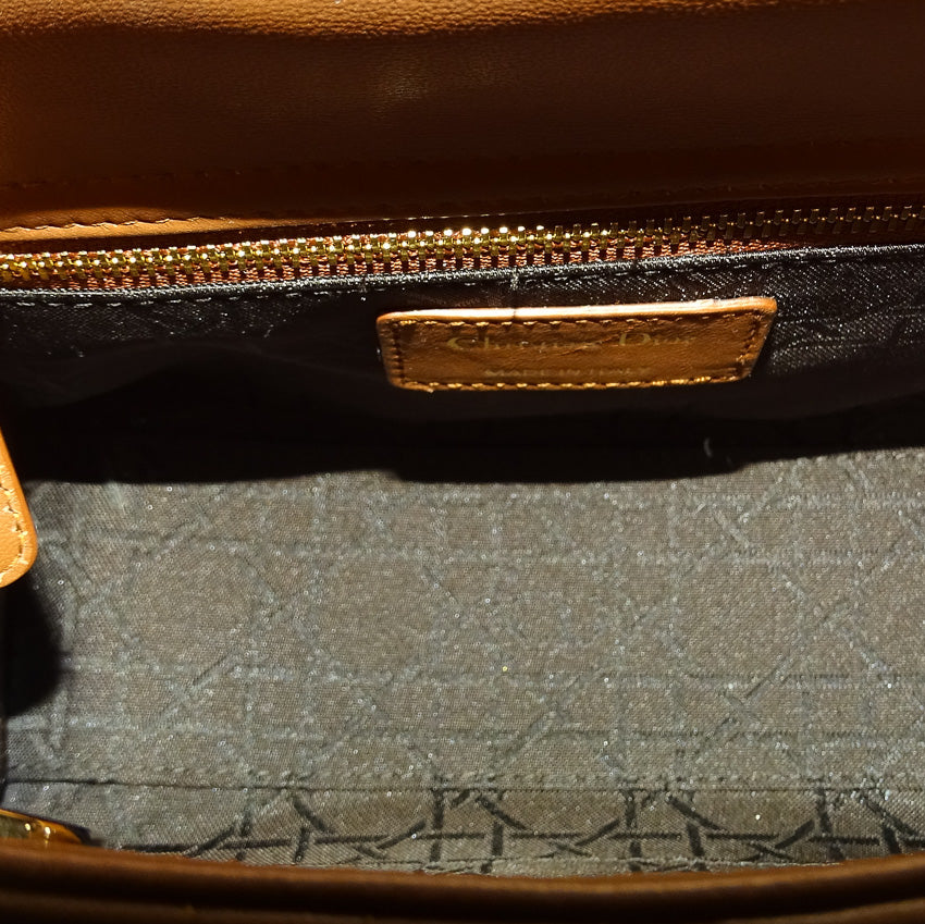 Dior Lady Dior Rust Cannage Lambskin Small MYABC