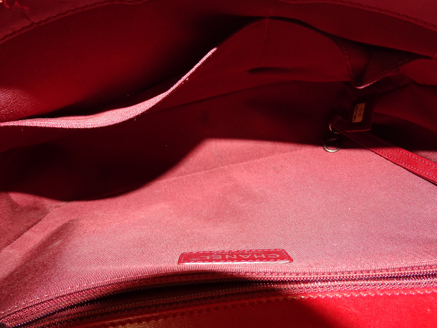 Chanel Boy Bag Large Red Lambskin