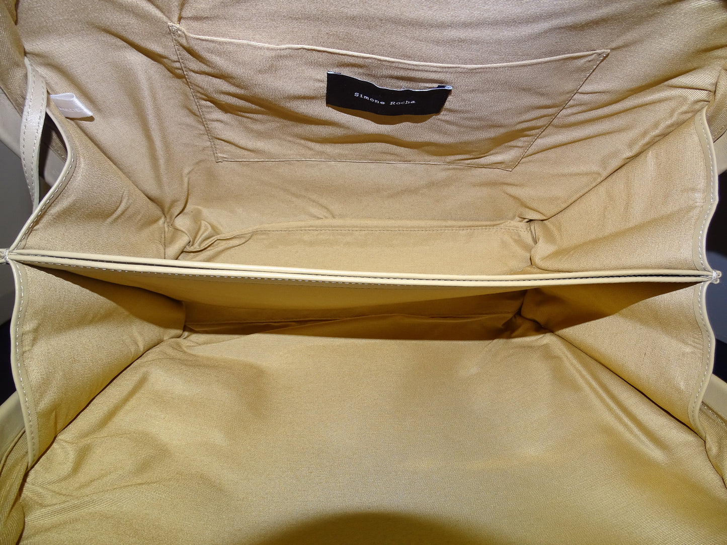 Simone Rocha Scallop Trim Frame Tote Nude