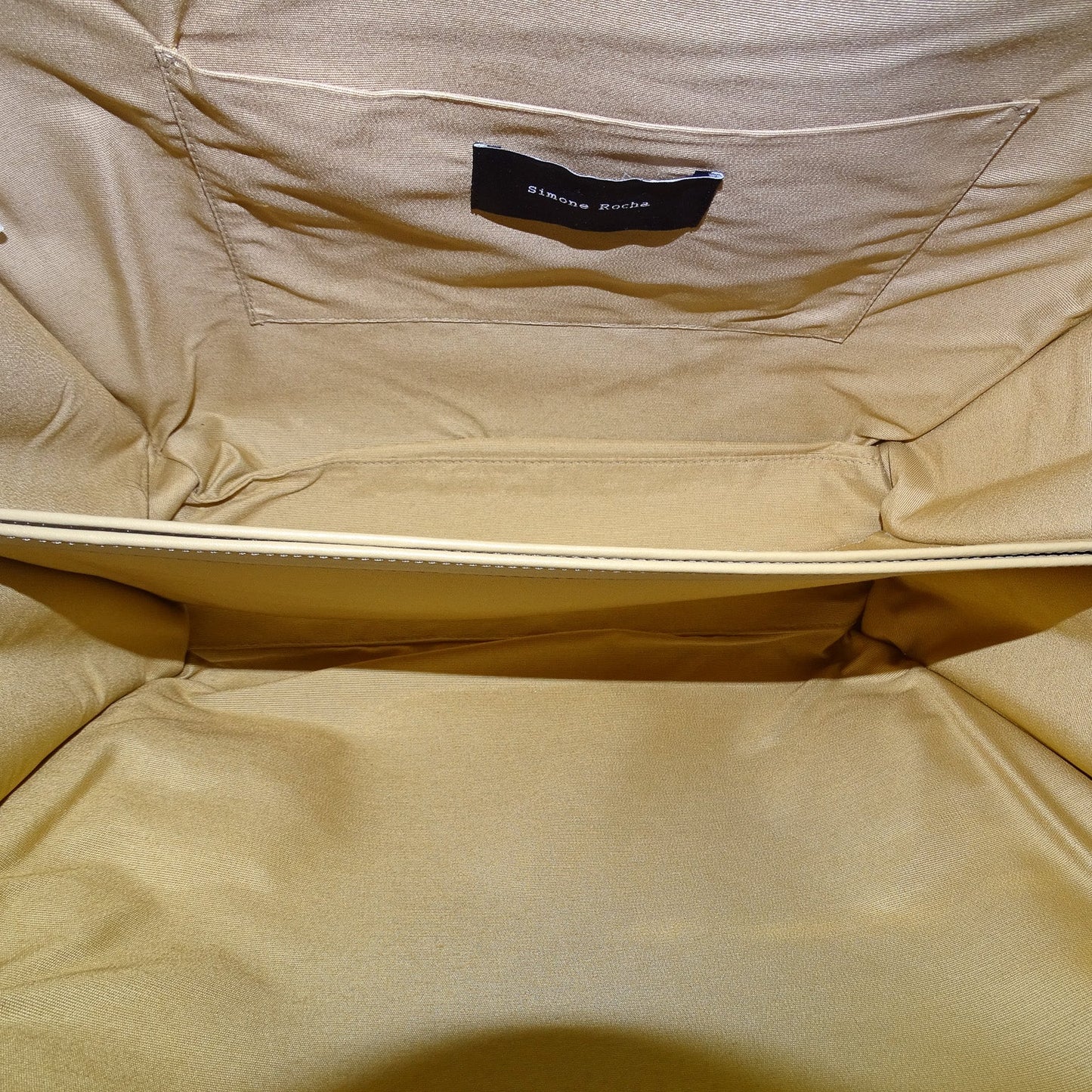 Simone Rocha Scallop Trim Frame Tote Nude