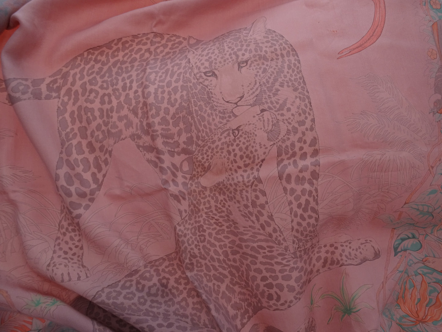 Hermes 100% Silk Jungle Love Surteint 90x90cm Scarf