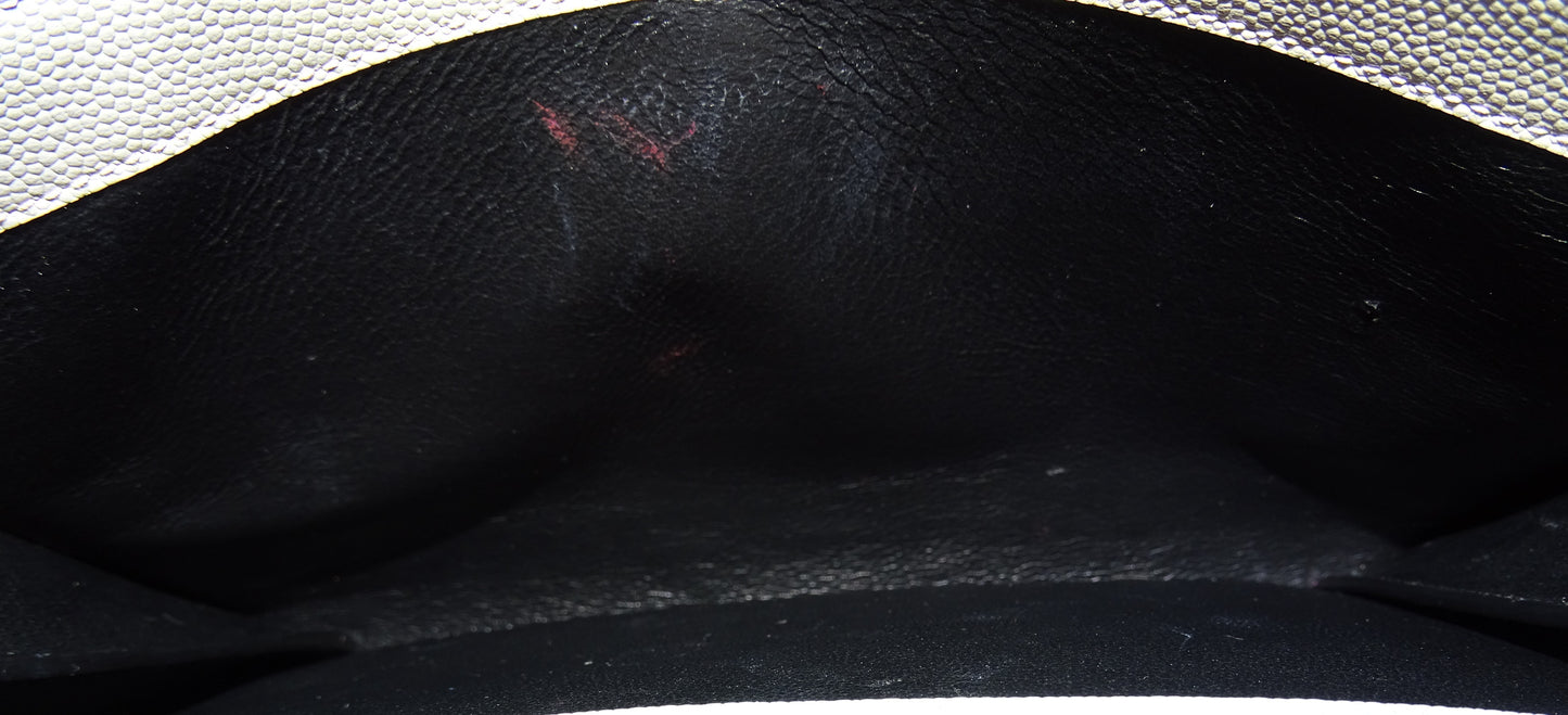 Saint Laurent Pale Grey Uptown Mini Strap Bag