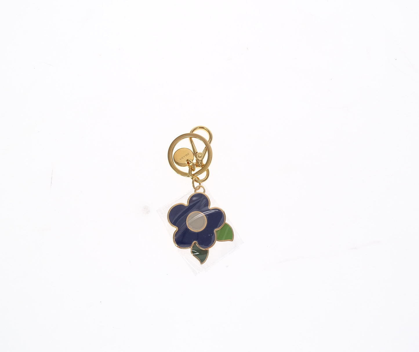 Prada Floral Enamel Key Charm