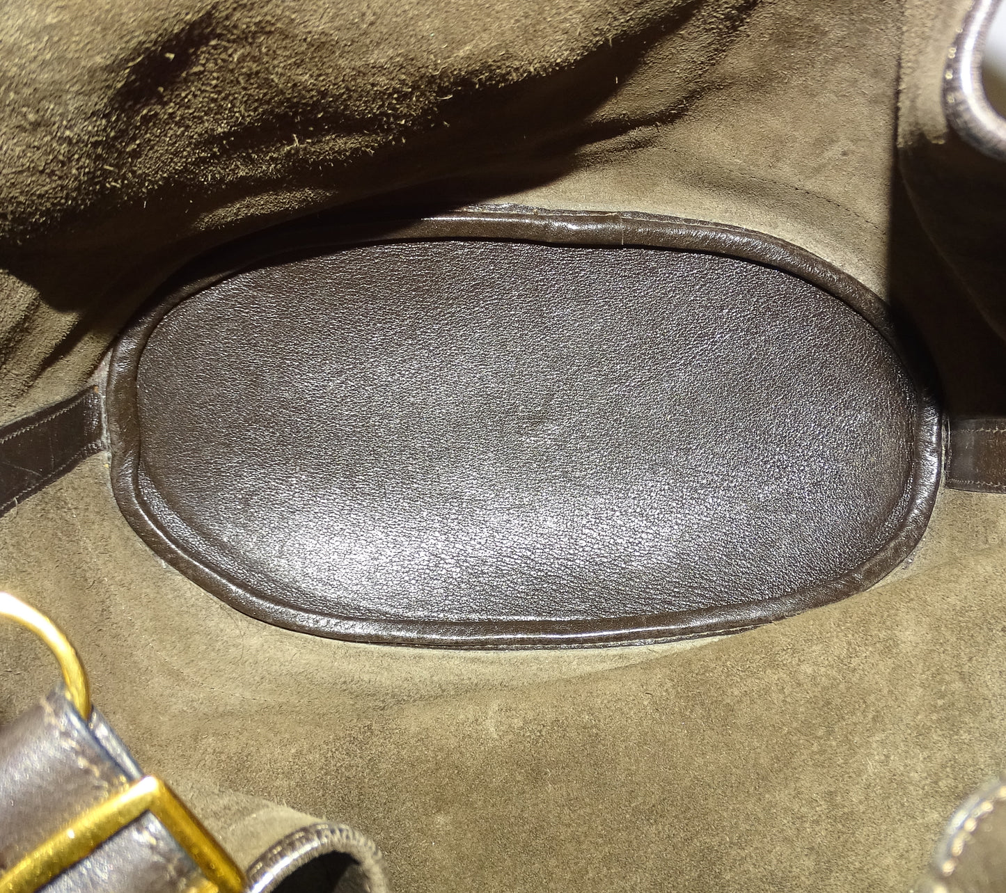 Hermes Market Bucket Bag Dark Brown Gulliver Leather