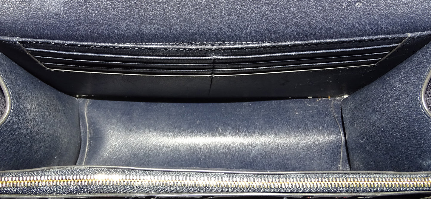 Mulberry Navy/White/Oxblood Striped Medium Darley