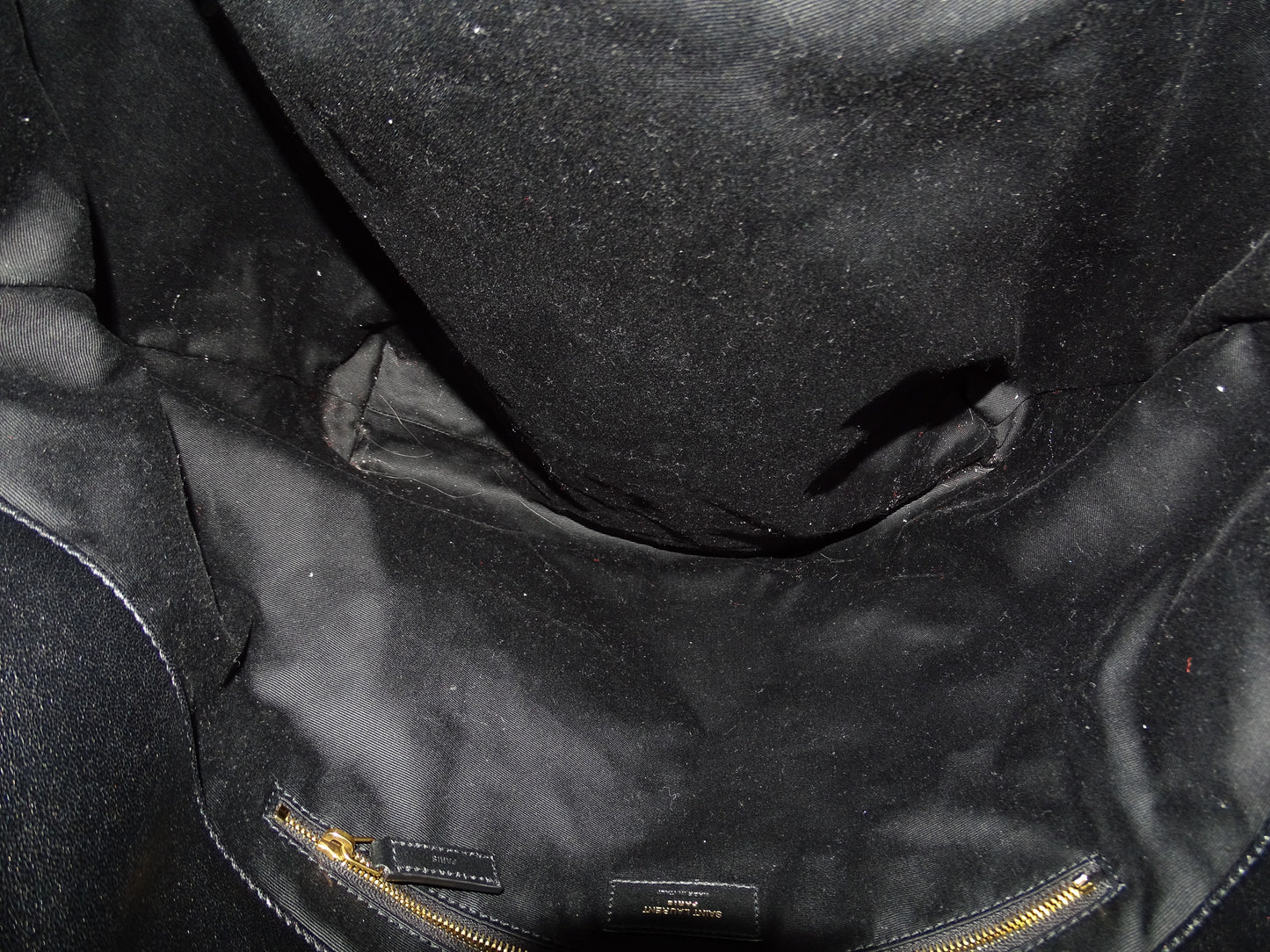 Saint Laurent Maxi Icare Tote Black Lambskin GHW 2023