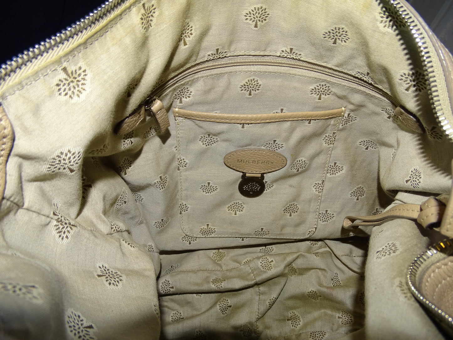 Mulberry Daria Zipped Hobo Putty