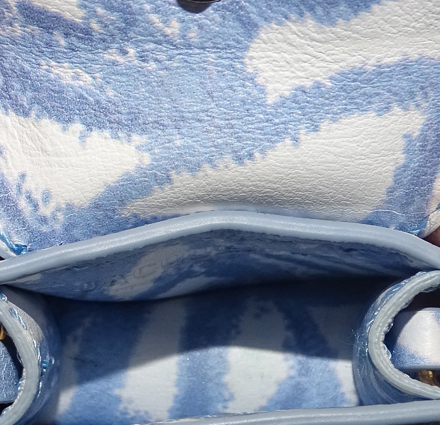 Jacquemus Le Chiquito Blanc Blue Printed Nano Bag