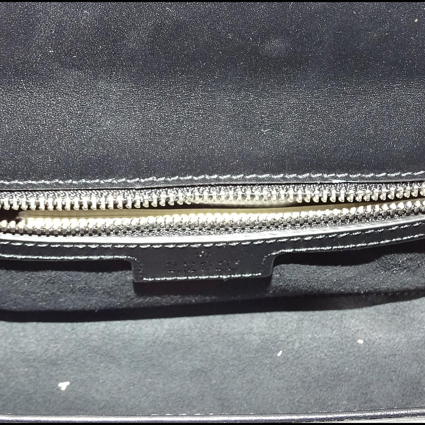 Gucci Black Leather SHW Petite GG Mini Shoulder Bag