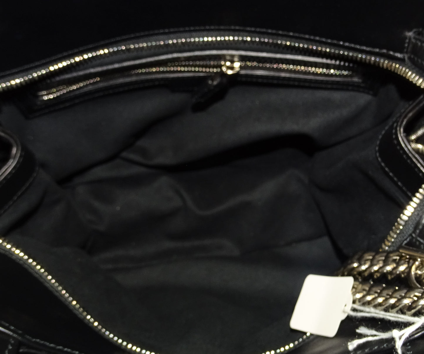 Gucci Black Leather SHW Petite GG Small Tote Bag