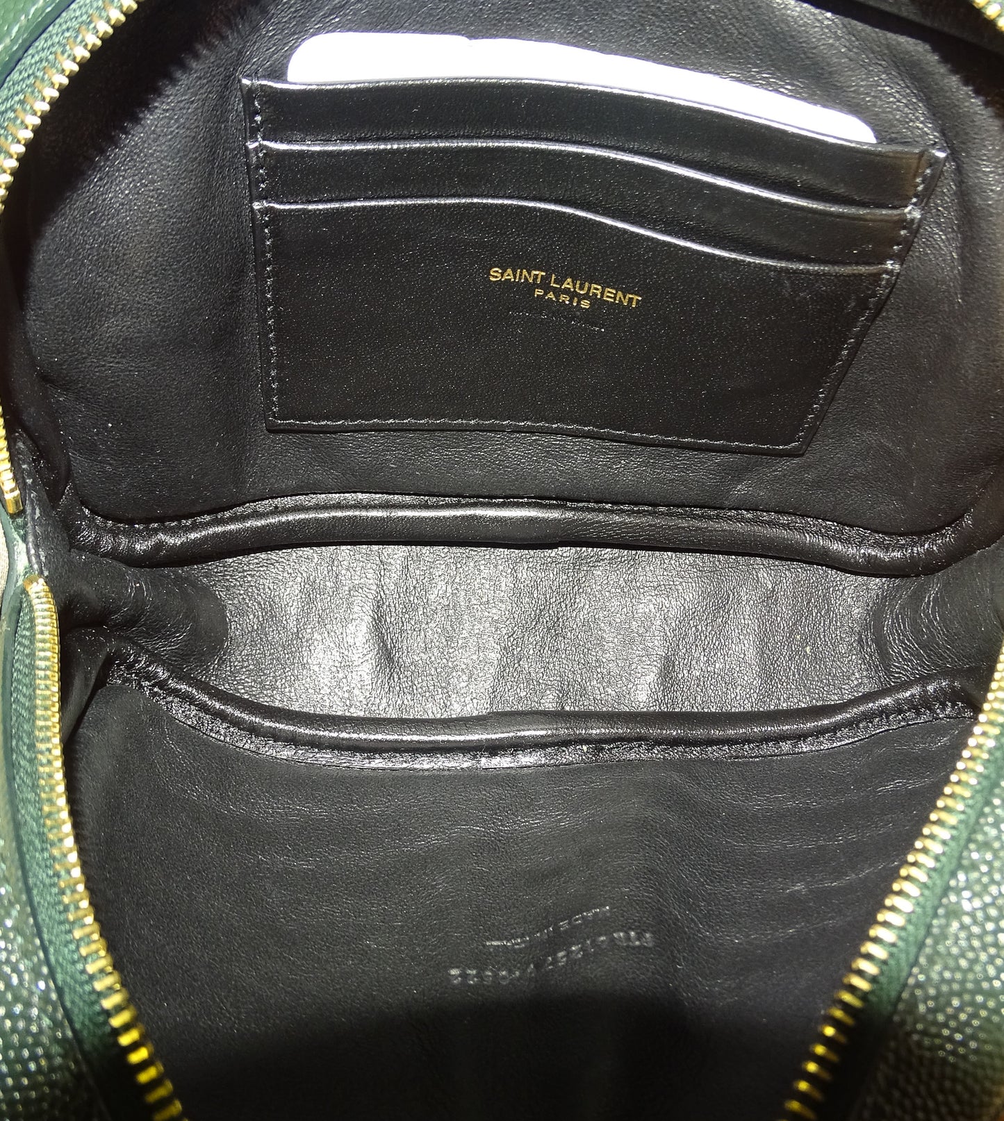 Saint Laurent Lou Mini Camera Bag Forest Green