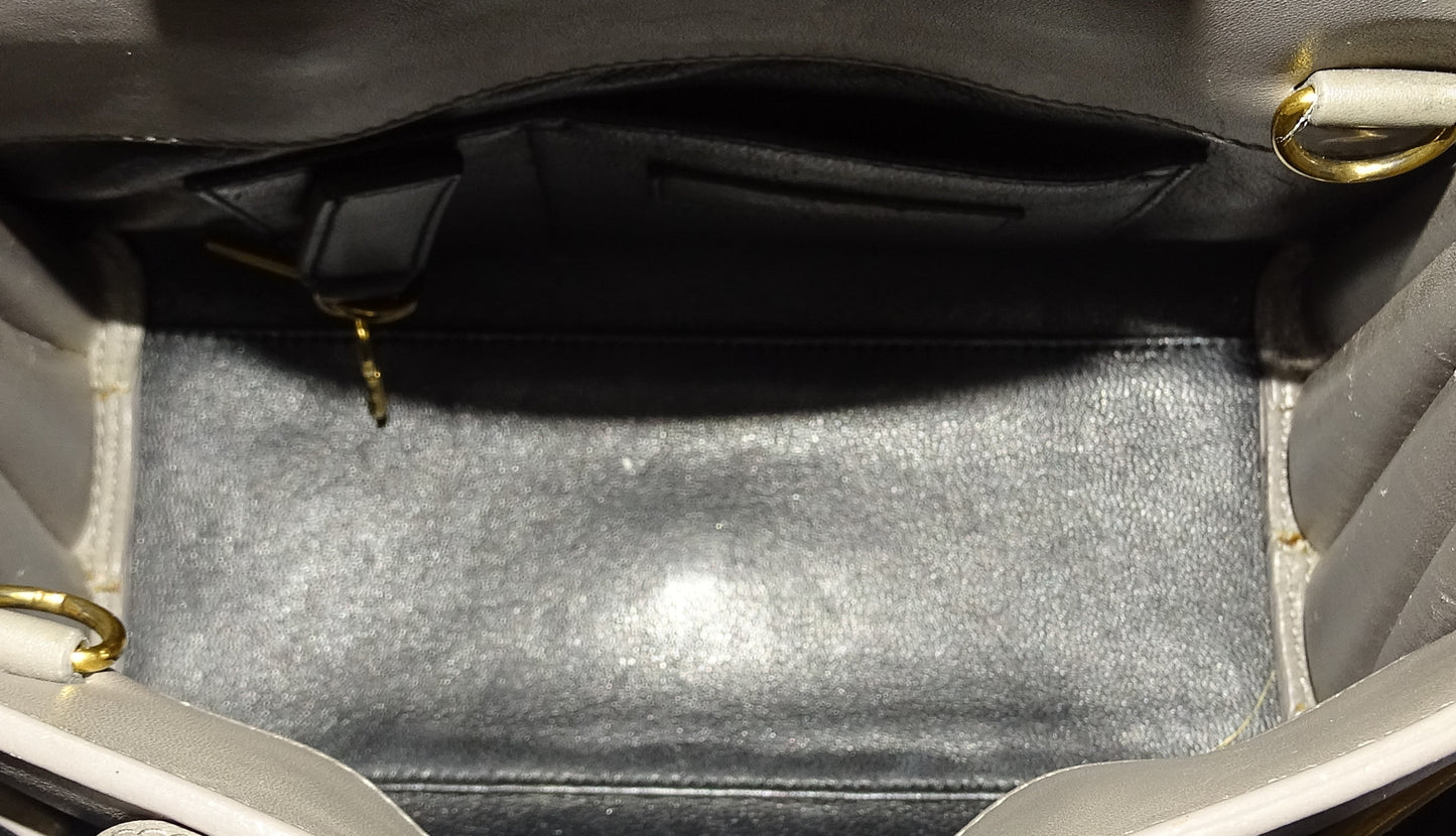 Saint Laurent Grey Smooth Nano Sac De Jour