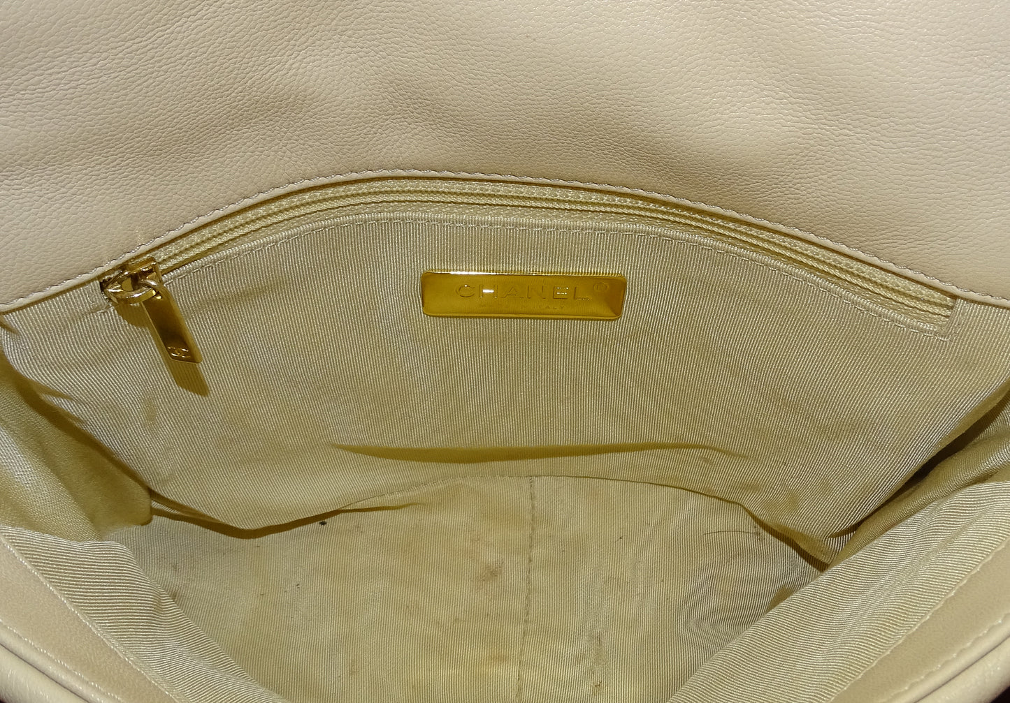 Chanel Beige Small 19 Flap Bag 2020