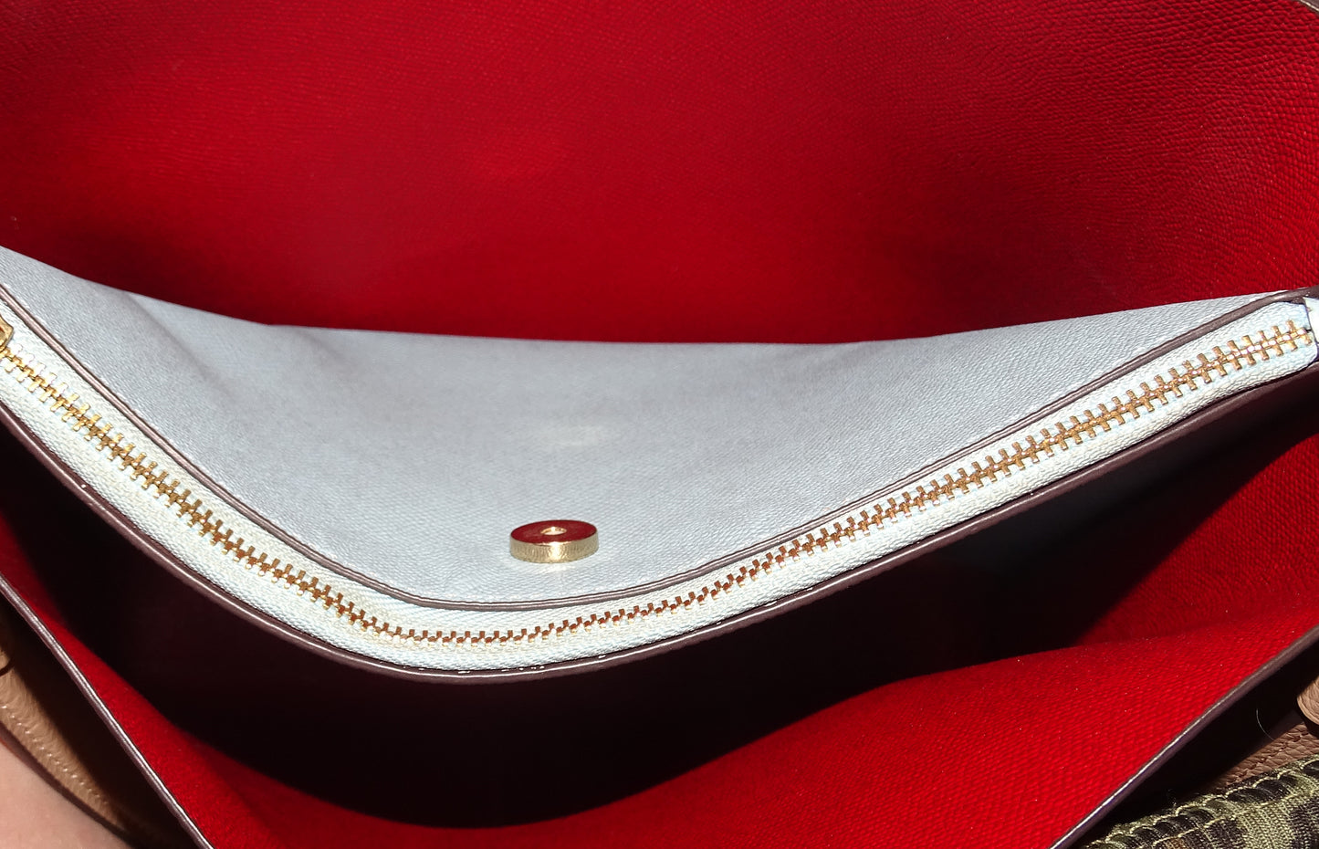 Coach Beige Leather Town Bucket Bag