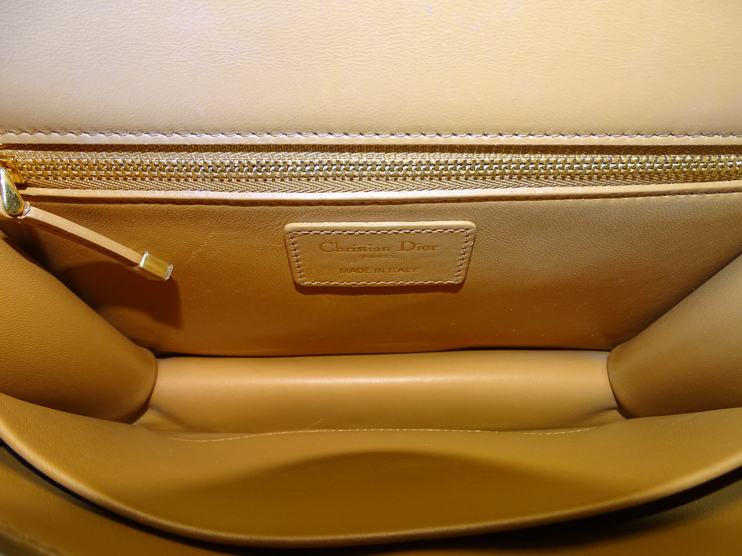 Dior Caramel Calfskin 30 Montaigne Bag
