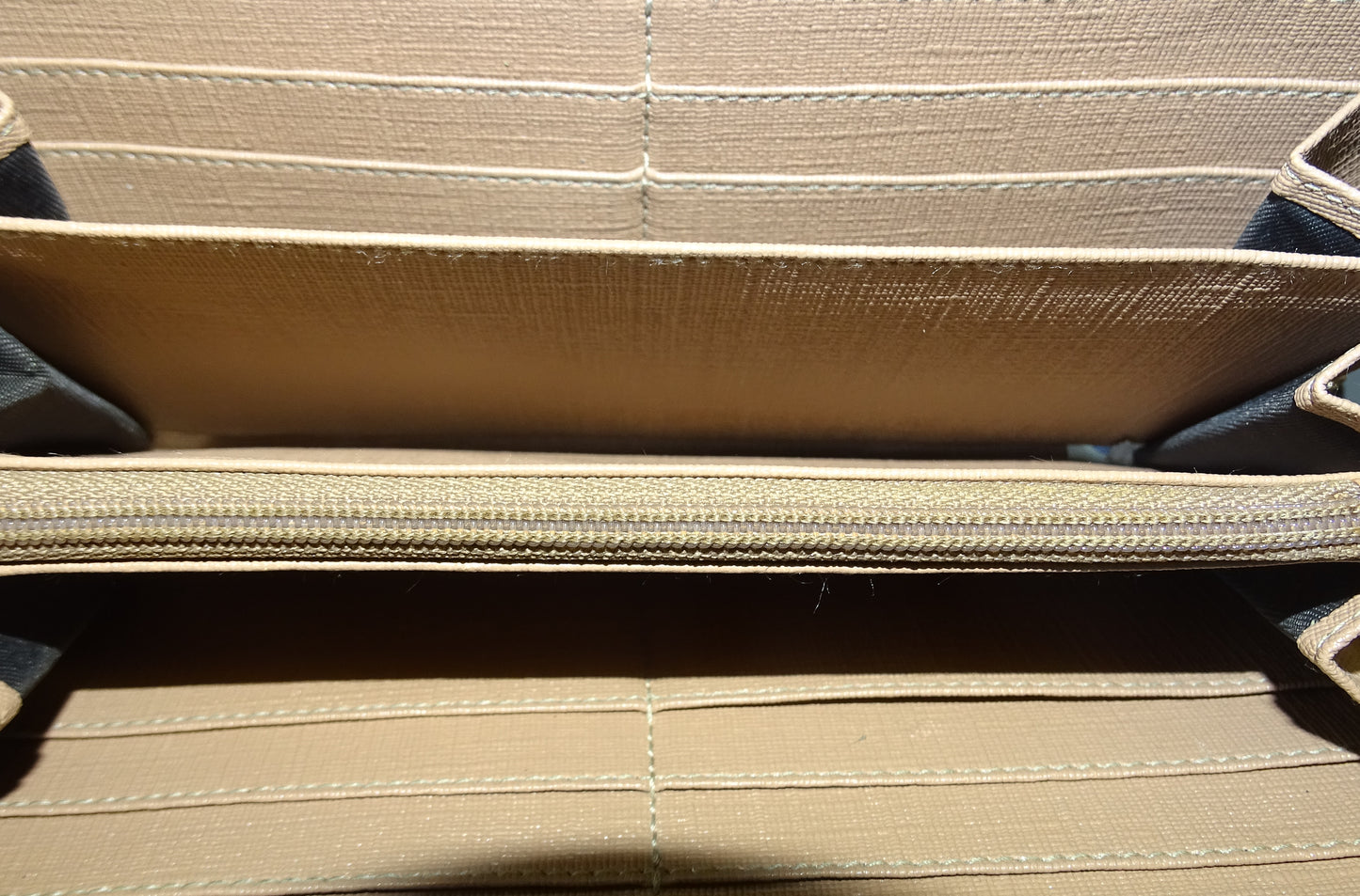 Gucci Pink and Beige GG Supreme Zip Around Long Wallet