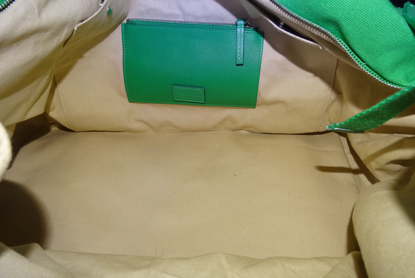 Jacquemus Green Cotton Canvas Le Sac à Linge Weekend Bag