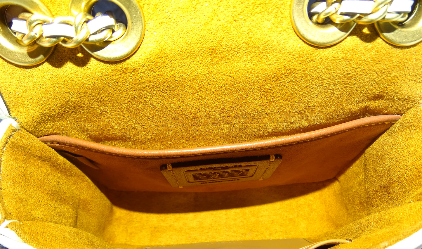 Coach Cream Leather Madison 16 Crossbody Bag