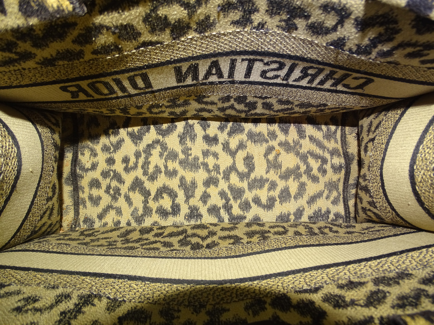 Dior Leopard Print Medium Book Tote