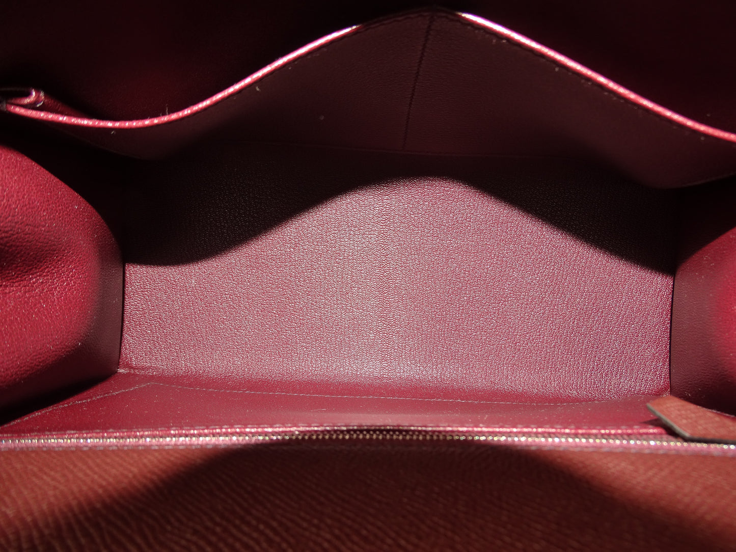 Hermes Kelly 28 Sellier Rouge H Epsom and Palladium HW 2022