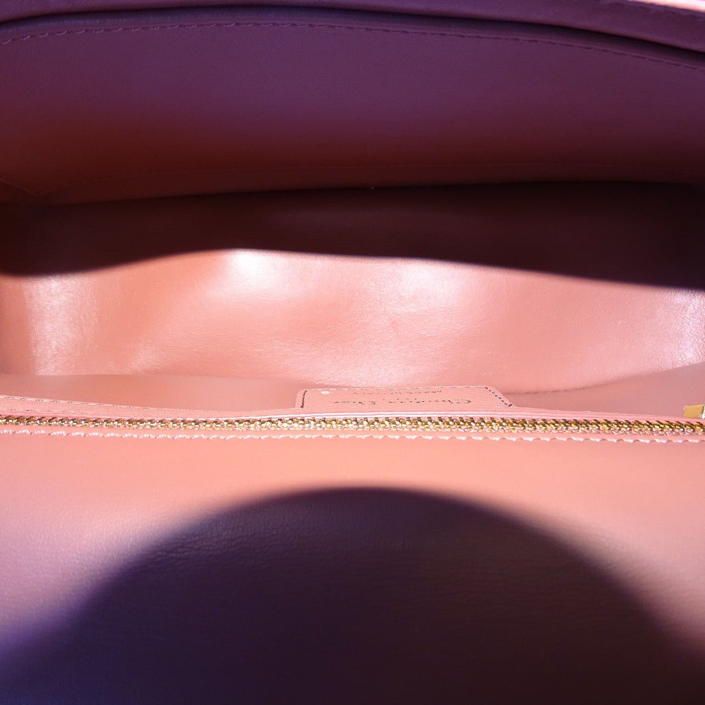 Dior Caro Bag Medium Raspberry Leather GHW 2022