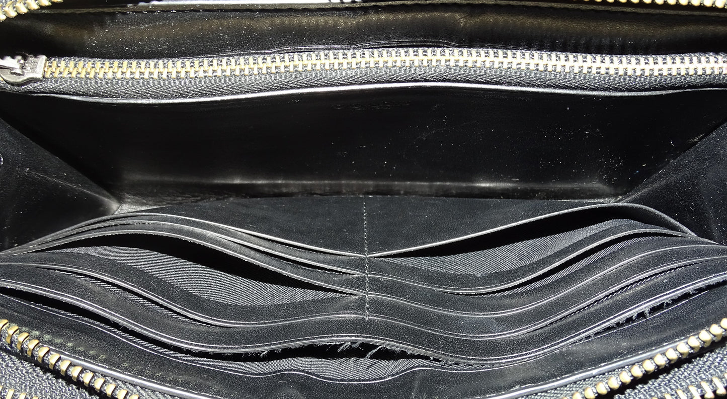 Coach Travel Wallet Black Signature