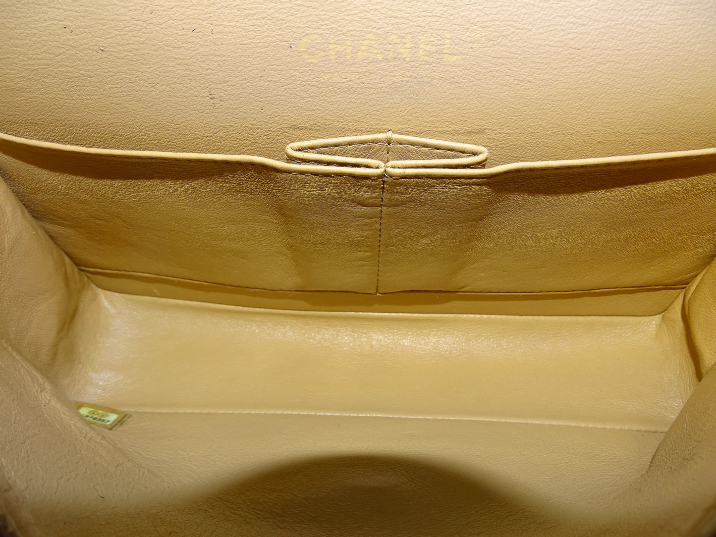 Chanel Lambskin Beige Medium Double Flap 06/08