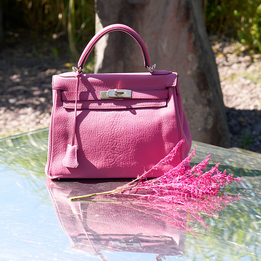 Hermès Fuschia Chèvre de Coromandel Kelly 28 PHW 2006