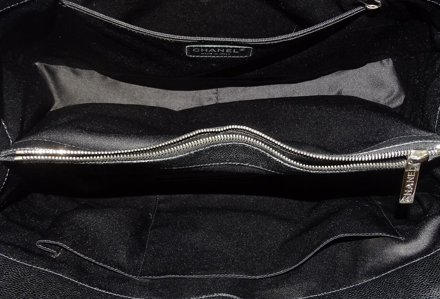 Chanel GST XL Black Caviar Leather 2013