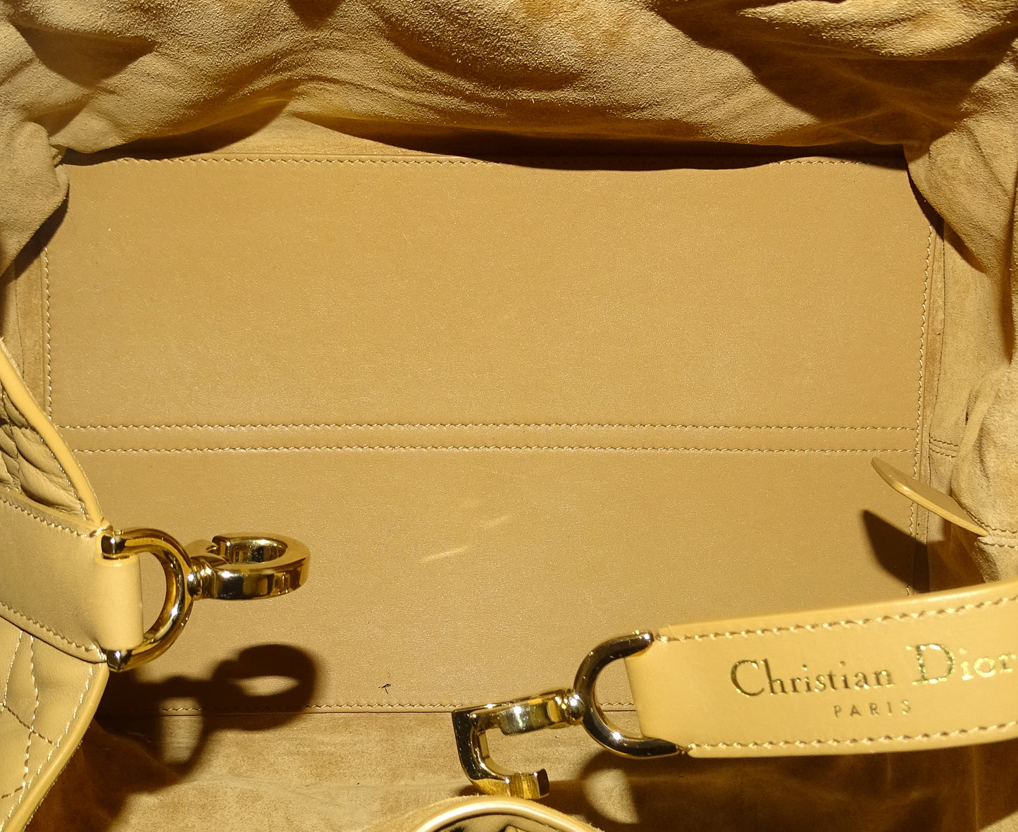 Dior Toujours Medium Bag Light Gold-Tone Macrocannage Calfskin 2023