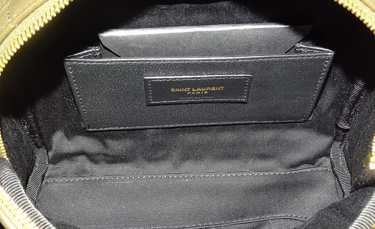 Saint Laurent Cassandre Mini Carre Camera Bag Light Musk Lambskin 2024