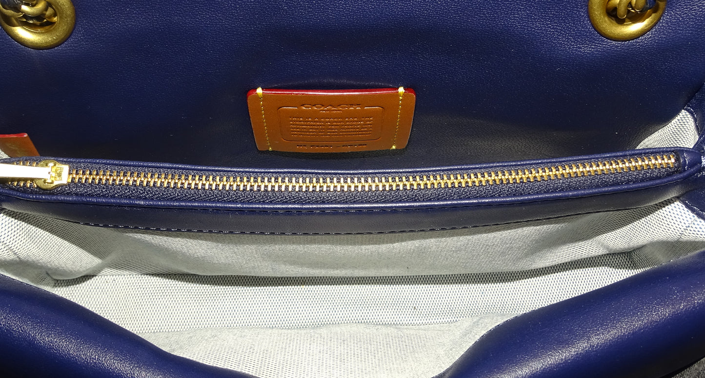 Coach The Tabby Bag Nappa Navy