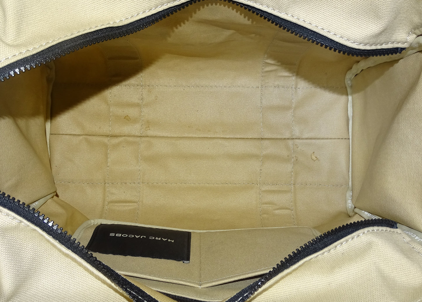 Marc Jacobs The Tote Bag Large Beige Canvas