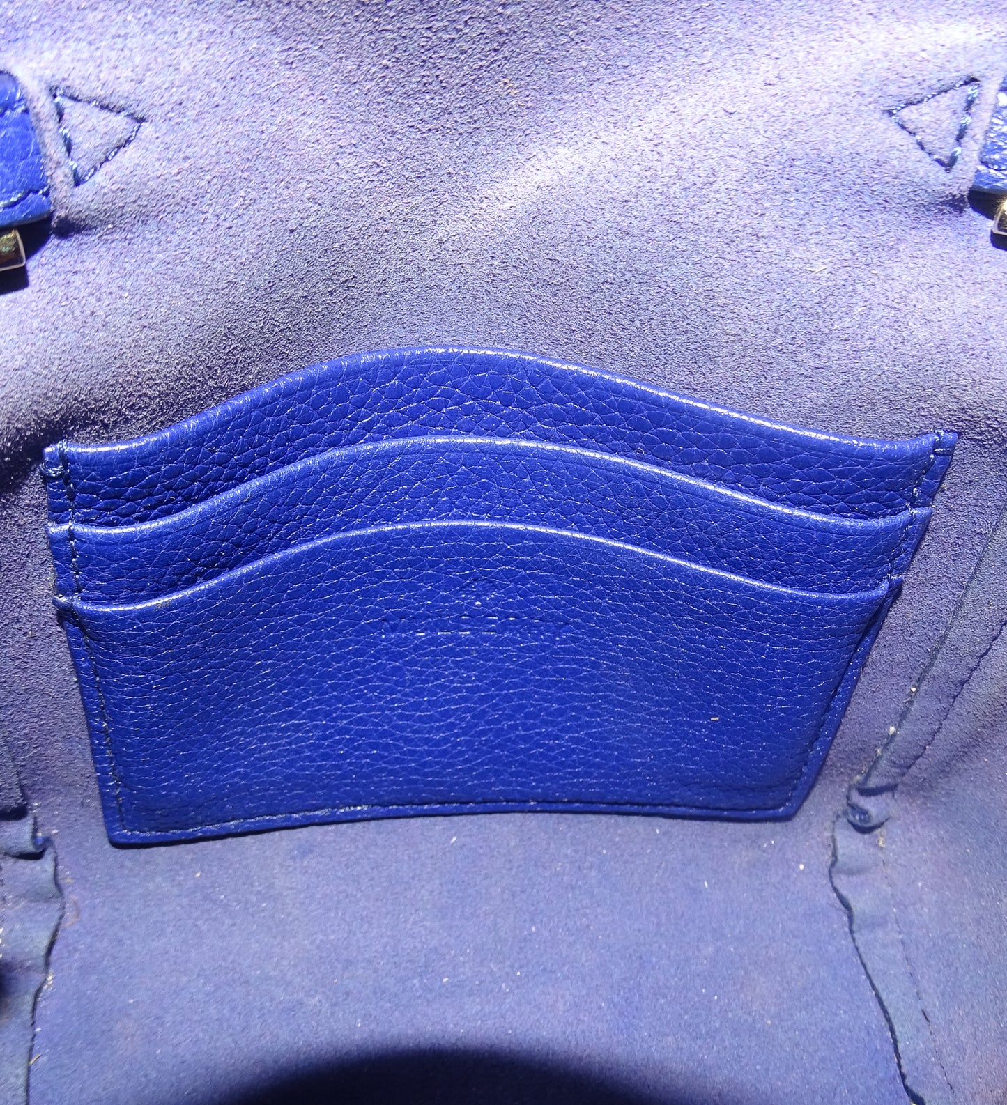 Mulberry Lily Indigo Blue Leather Mini