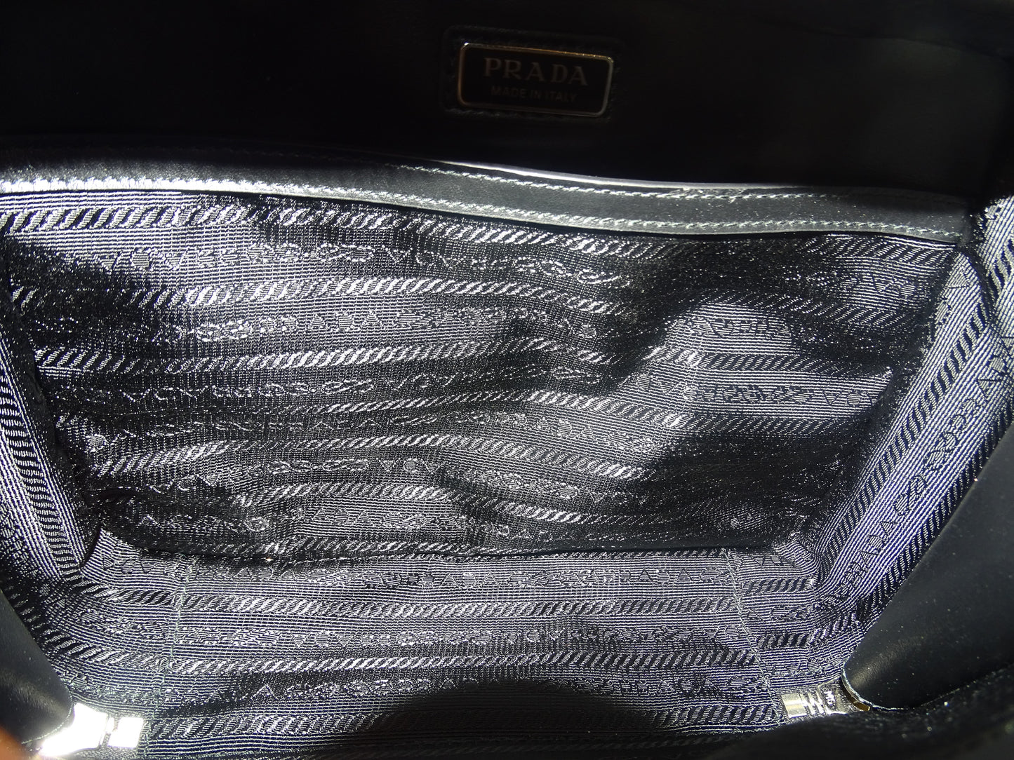 Prada Nero Saffiano Travel Brique Bag