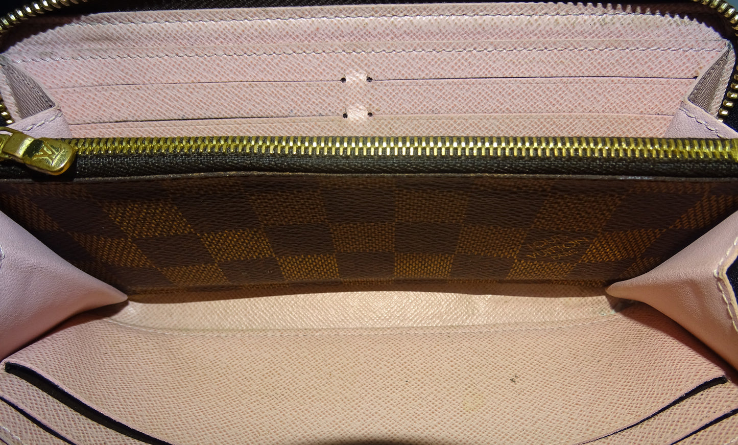 Louis Vuitton Damier Ebene Classic Clemence Wallet GI1157