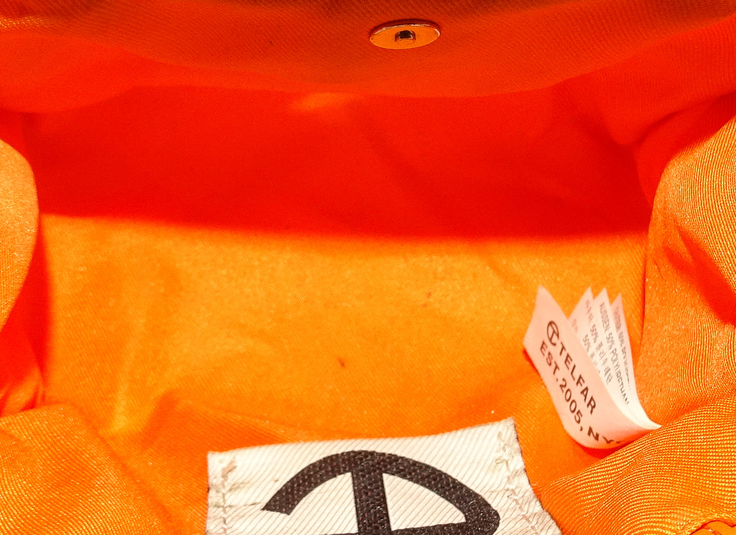 Telfar Small Shopping Bag Vegan Leather Orange
