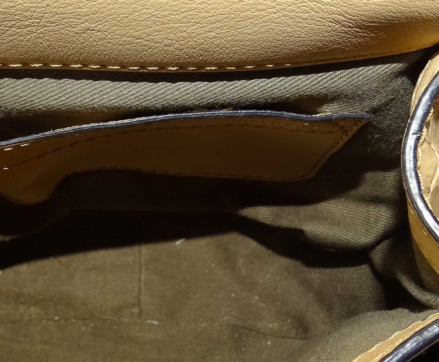 Chloe Marcie Mini Nude Croc Embossed
