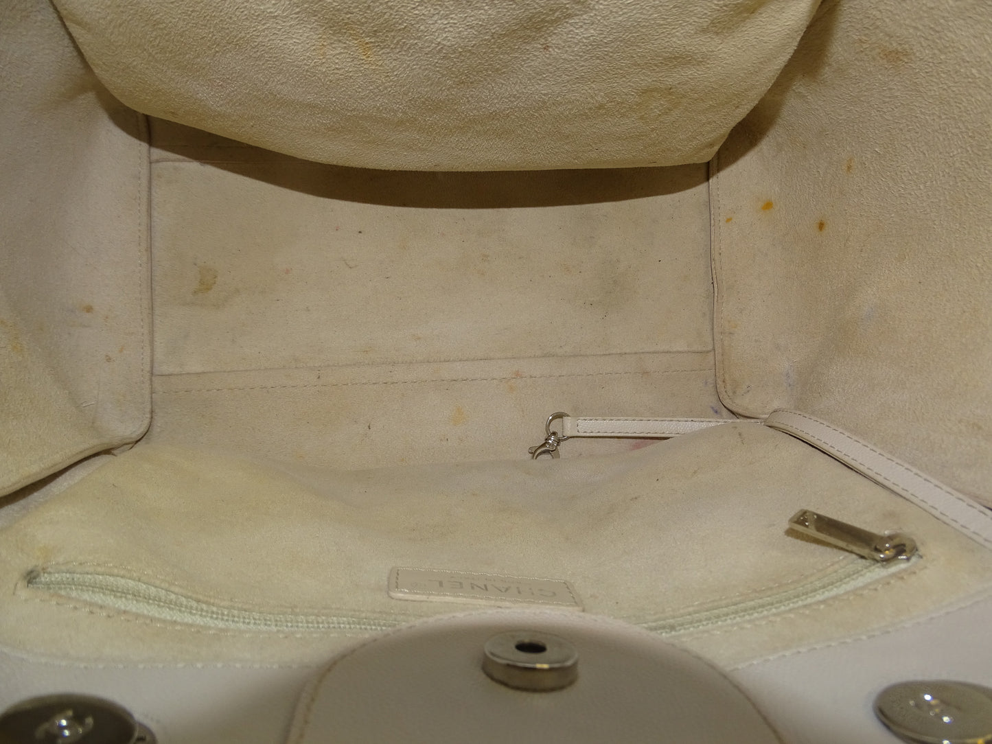 Chanel Deauville Tote Bag Small Cream Caviar 2018