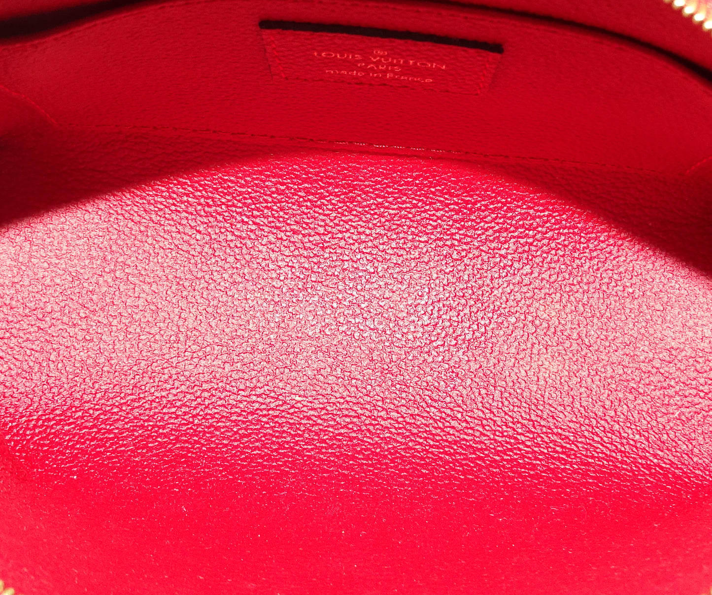 Louis Vuitton Red Empreinte Cosmetic Pouch (NFID)